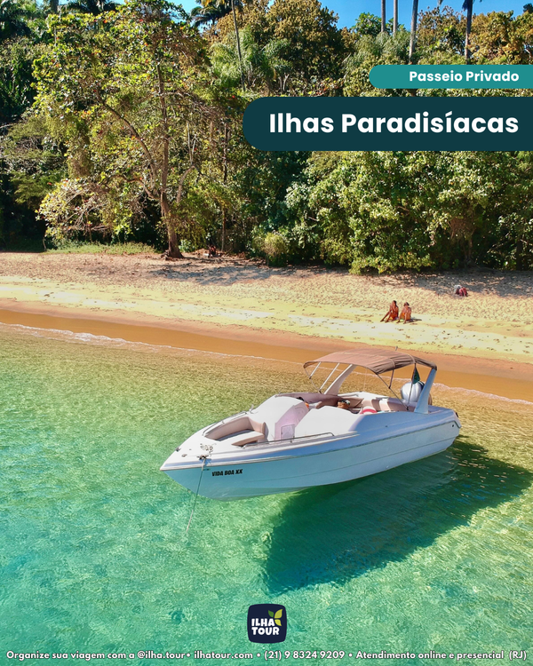 Ilhas Paradisíacas - Privativo — passeio de lancha em Ilha Grande