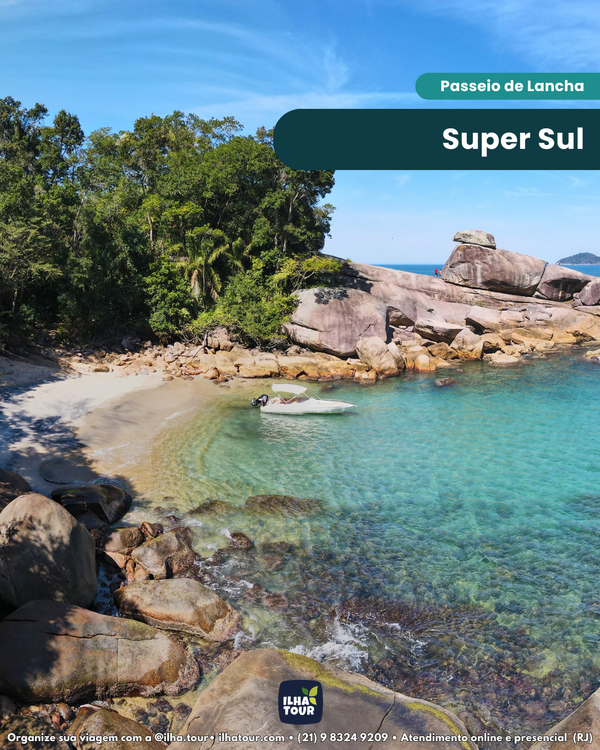 Super Sul — passeio de lancha em Ilha Grande