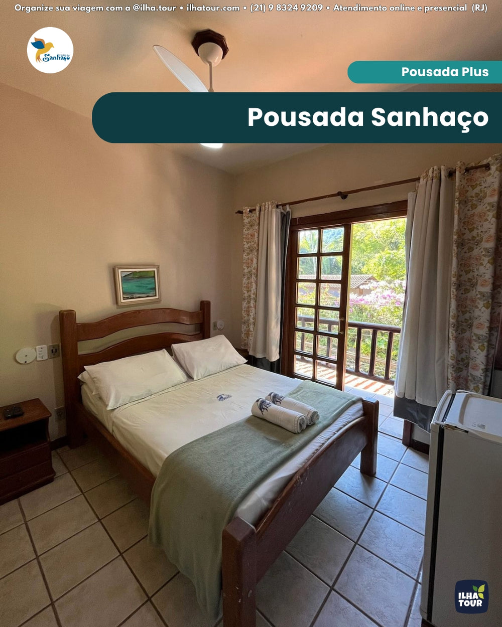Pousada Sanhaço — hospedagem na Vila do Abraão, Ilha Grande