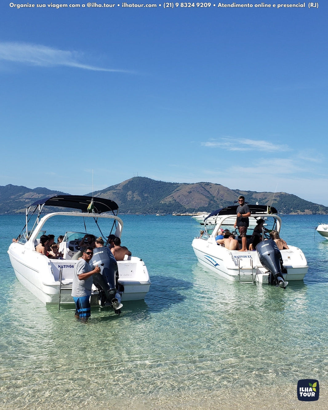 Lancha privativa para festas e comemorações em Ilha Grande — Ilha Tour
