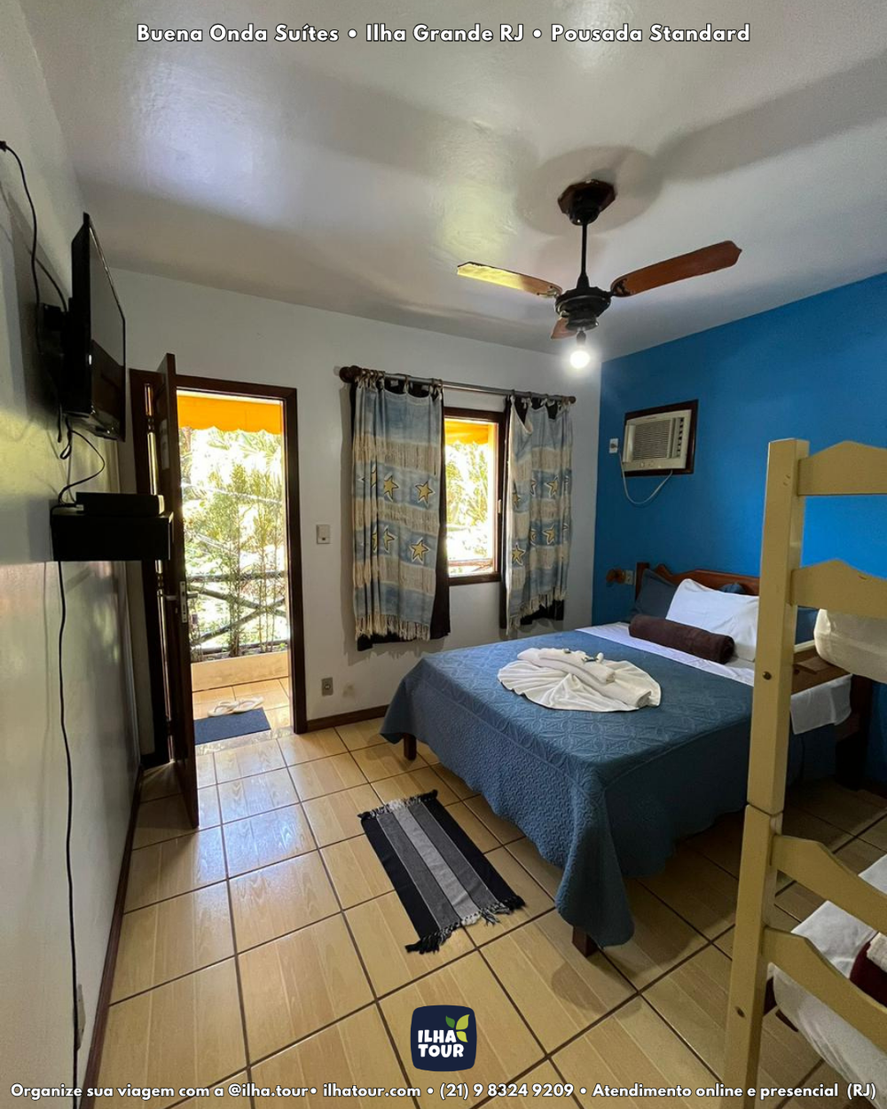 Pacote Super — pacote de viagem para a Ilha Grande, com a Ilha Tour