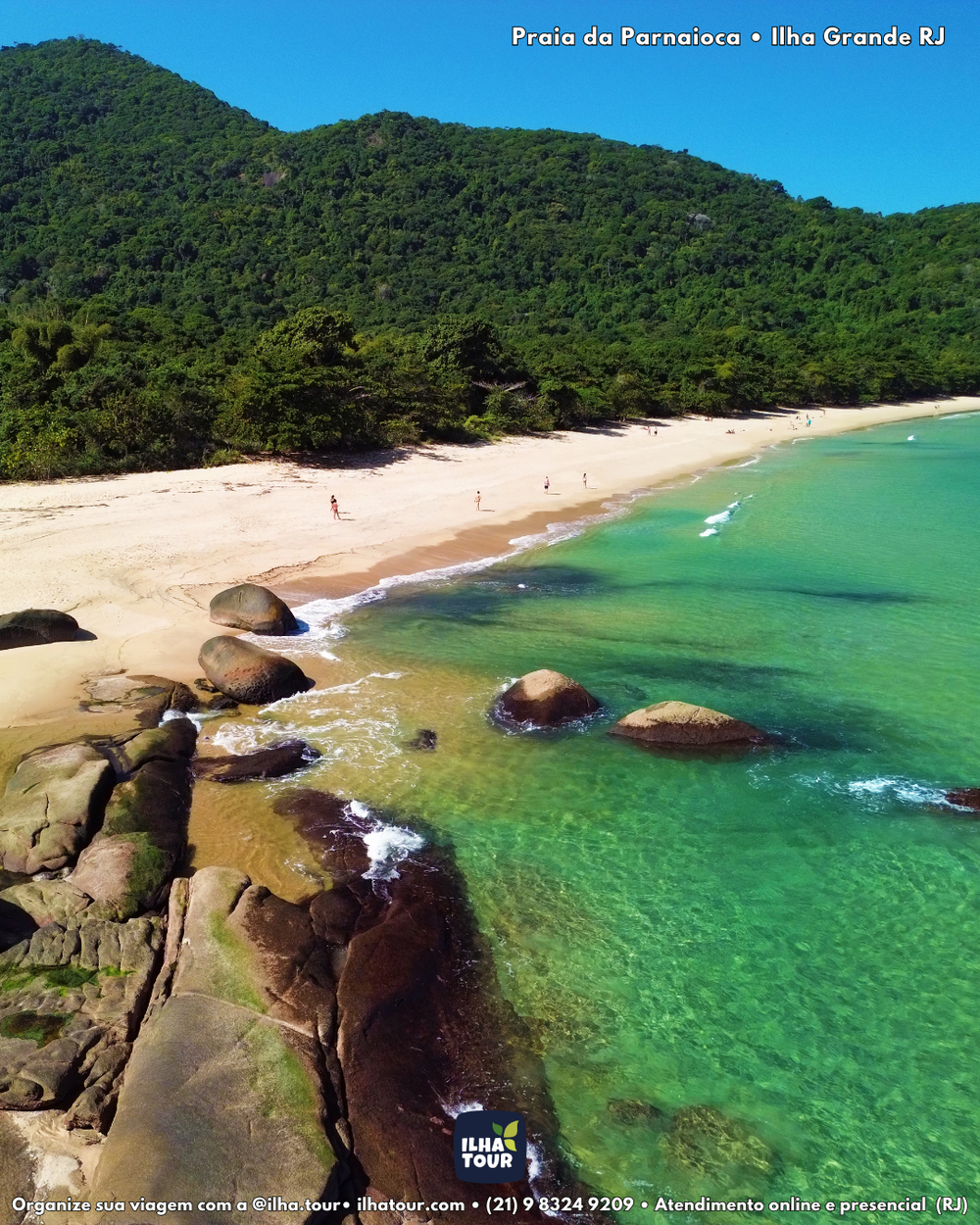 Volta Ilha — passeio de lancha em Ilha Grande